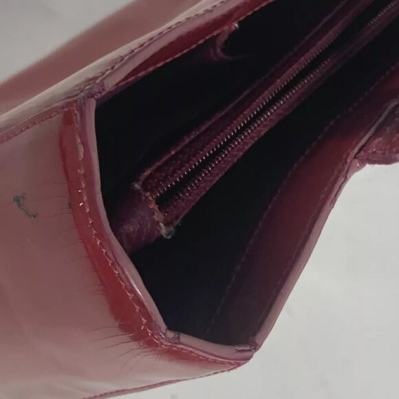 CHANEL Bag CC CC Mark bag Shoulder Bag enamel Red - Picture 10 of 16